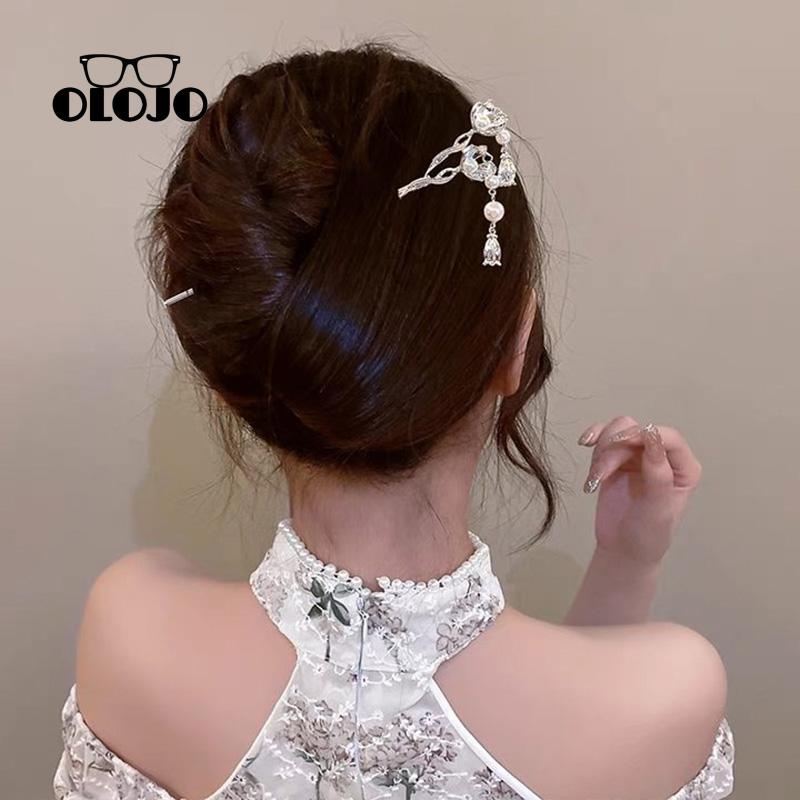 【COD】Jepit Rambut Rumbai Mutiara Super Peri Indah High-end Retro Rumbai Mutiara Jepit Rambut Gaya Dingin Perempuan Hairpin