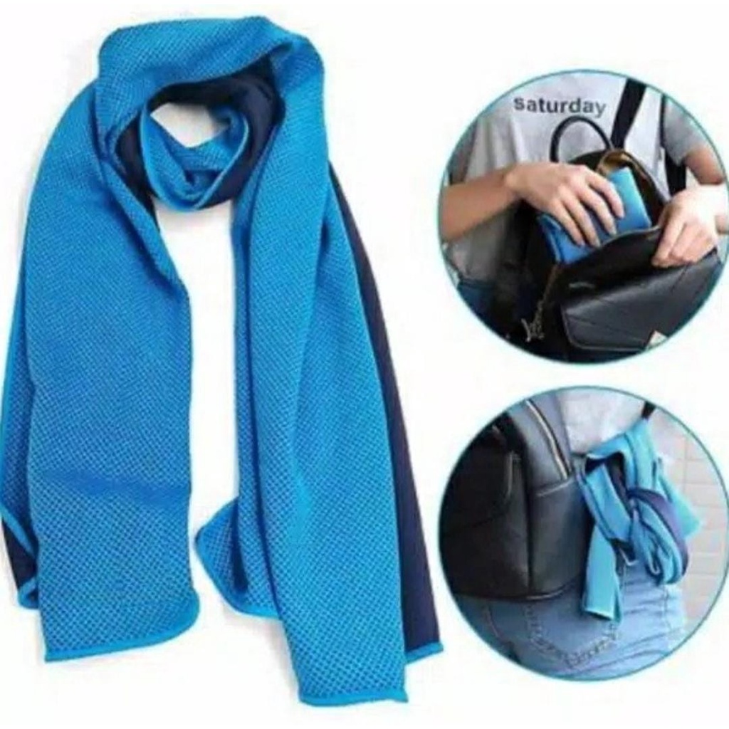 Handuk dingin tipis cold towel sports cooling towel lap dingin handuk olahraga dingin elastis