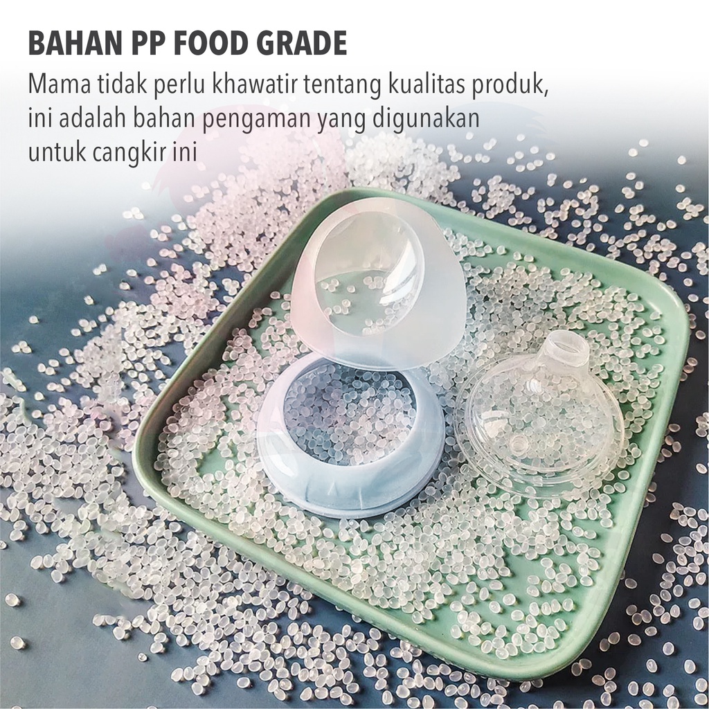 MOMO HOUSE Botol Minum Bayi Training Cup Bayi Gelas Minum Anak Training Cup Anti Tumpah 160ml