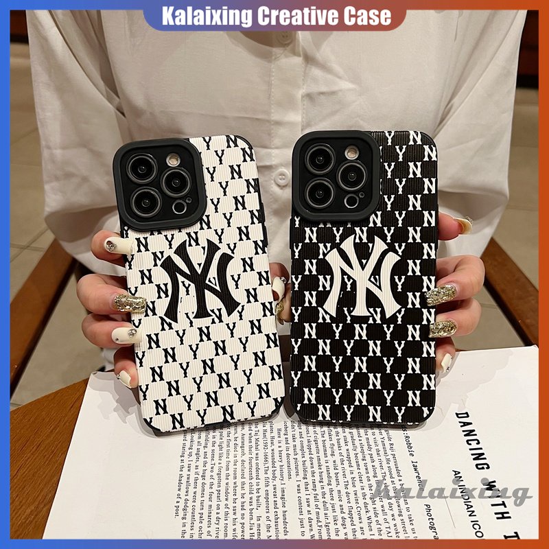 Casing Kulit Motif Fashion Sederhana Untuk iPhone14 Pro Max14 13 12 11 Pro Max Xs Xr Xs Max7 8 Plus Tepi Lurus Kotak Lembut Penutup Belakang