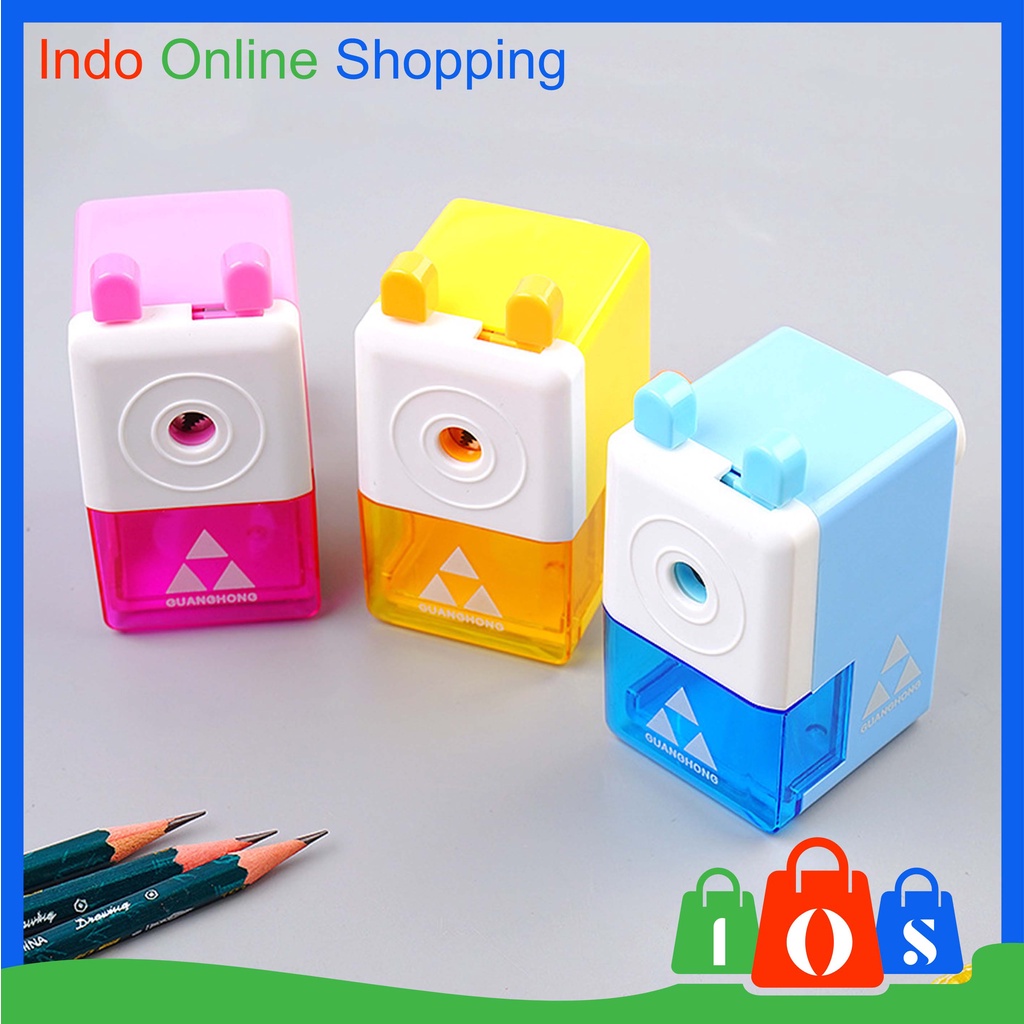 

IOS 755 Serutan Putar Pisau Tajam Rautan Putar Pensil Rotary Pencil Sharpener Auto Feed Import COD