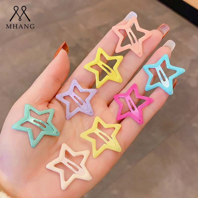 Jepit Rambut Bintang Kecil Pink Korea Jepit Rambut Anak Lucu Dan Murah Alloy Hair Clip