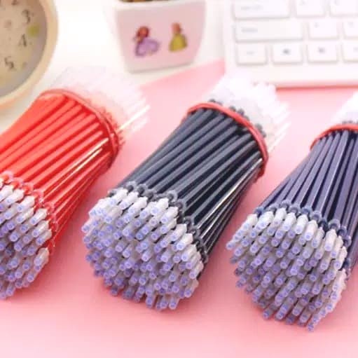 BOP PENA GEL PULPEN BOLPOIN PEN CAIR 0.5 MM HITAM /  BIRU / MERAH + REFILL