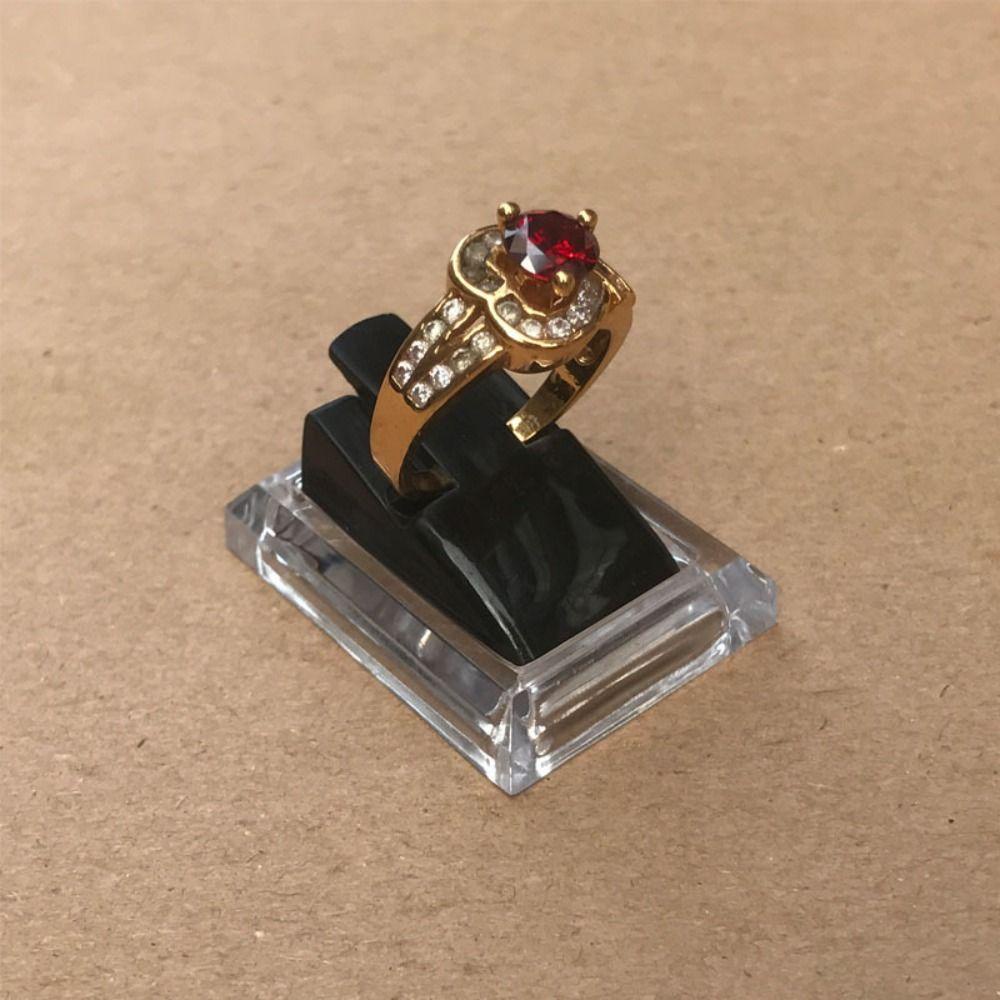 [Elegan] Klip Cincin Berdiri Segar Kreatif Warna Solid Pasar Perhiasan Display Cincin Rak Vintage Anting Rings Organizer