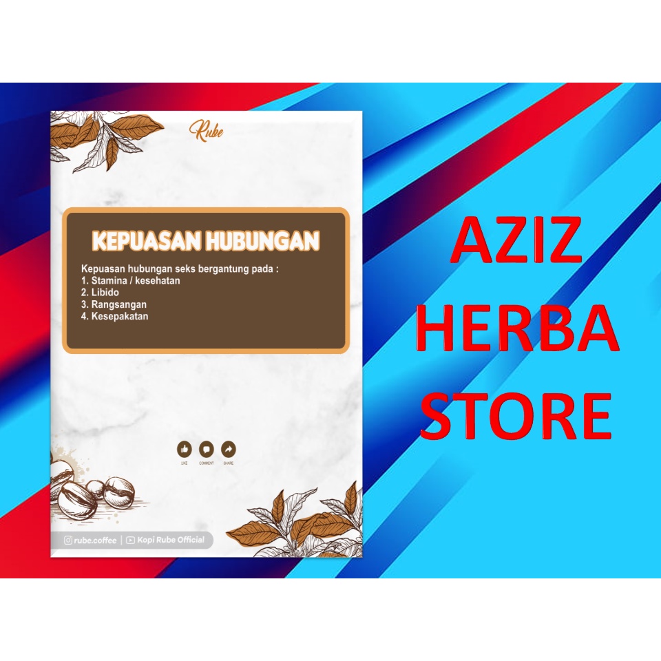 Original Rube - Kopi Herbal Alami Penambah Sta-Mina Pria Dewasa COD