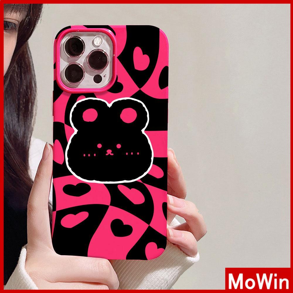 For iPhone 14 Pro Max iPhone Case Pink Glossy TPU Soft Case Shockproof Protection Camera Cute Cute Rabbit Compatible with iPhone 13 Pro max 12 Pro Max 11 xr xs max 7Plus 8Plus