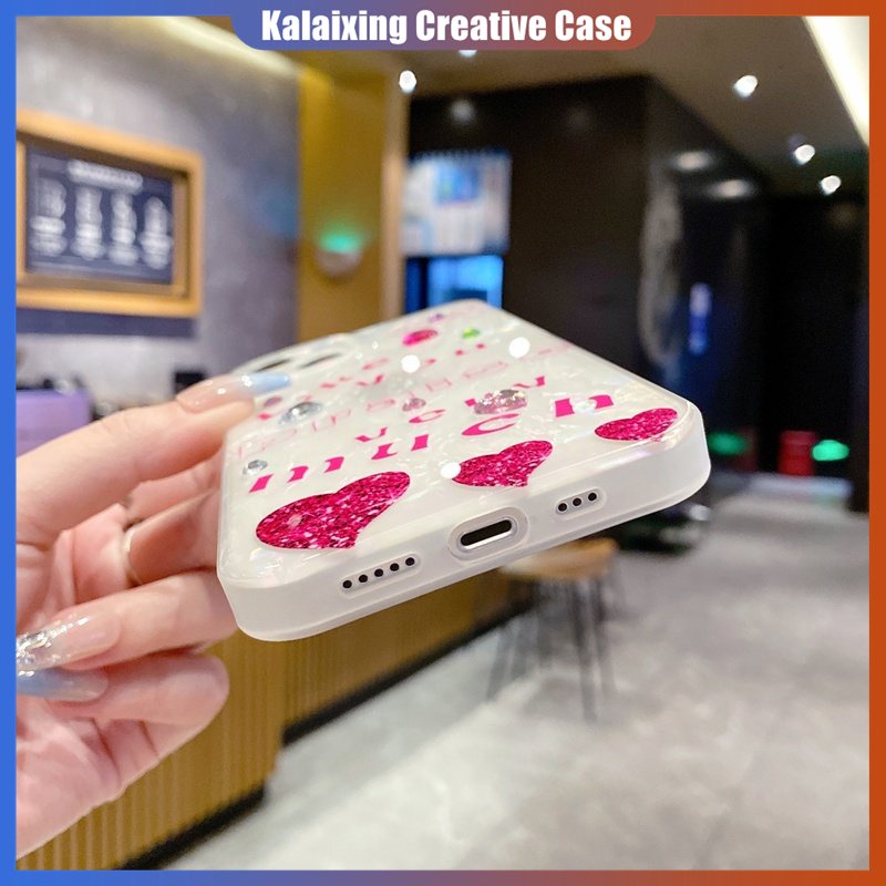 Casing Cangkang Bersinar Untuk Samsung S21 S22 S23 Plus Ultra Z Flip3 Z Flip4 Soft Case Dengan Motif Sapi Dan Soft Case Motif Love