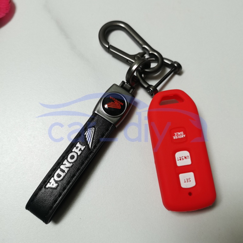 Kasus Kunci Silikon Penutup Jarak Jauh Gantungan Untuk Honda Vario 125 Scoopy Monkey PCX PCX125 PCX150 PCX153 Sepeda Motor Cangkang Pelindung Remote Key Case