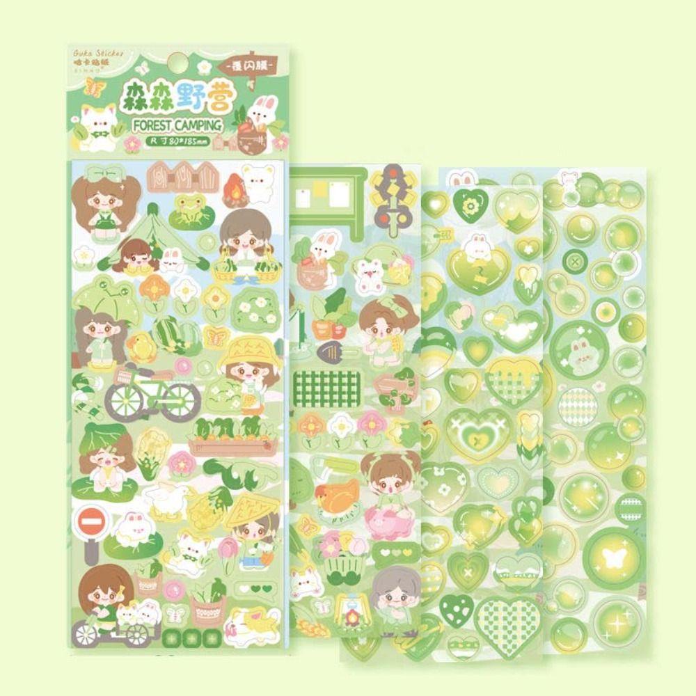 Mxbeauty Stiker Kartu Winky Goo Stiker Guka Set Stiker Scrapbooking Diy Stiker Jurnal Stiker Dekoratif Bahan Akun Tangan Handbook Full Set Perekat Diary Sticker