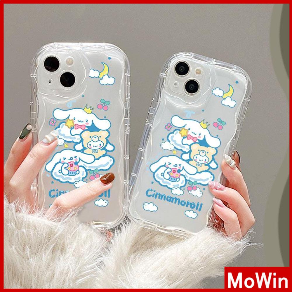 For iPhone 14 Pro Max iPhone Case 3D Curved Edge Wave Clear Case TPU Airbag Shockproof Camera Cover Cute Cartoon Compatible with iPhone 13 Pro max 12 Pro Max 11 xr xs max 7 Plus 8