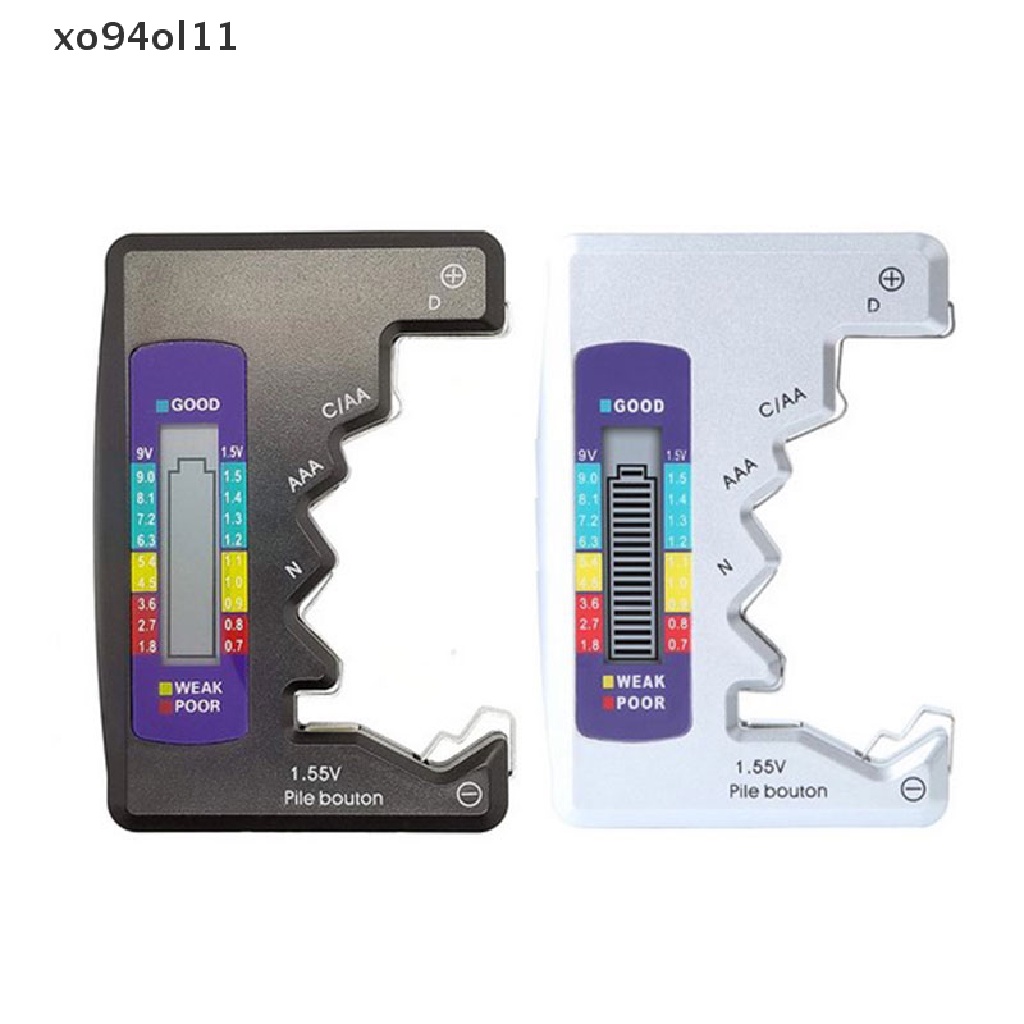 Xo Universal Digital LCD Tester Checker C D N AA Ce 9V 1.5V AAA Tombol OL
