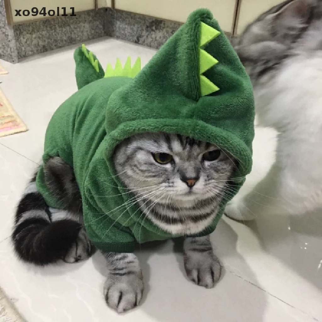 Xo Baju Anjing Peliharaan Anjing Kecil Dan Sedang Dengan Beludru Dinosaurus Baju Kucing Peliharaan OL