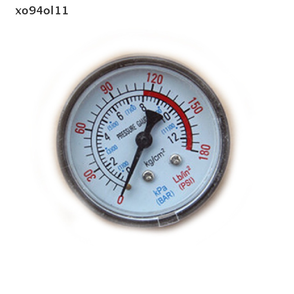 Xo 0-180PSI Kompresor Angin Pneumatic Hydraulic Fluid Pressure Gauge 0-12Bar new OL