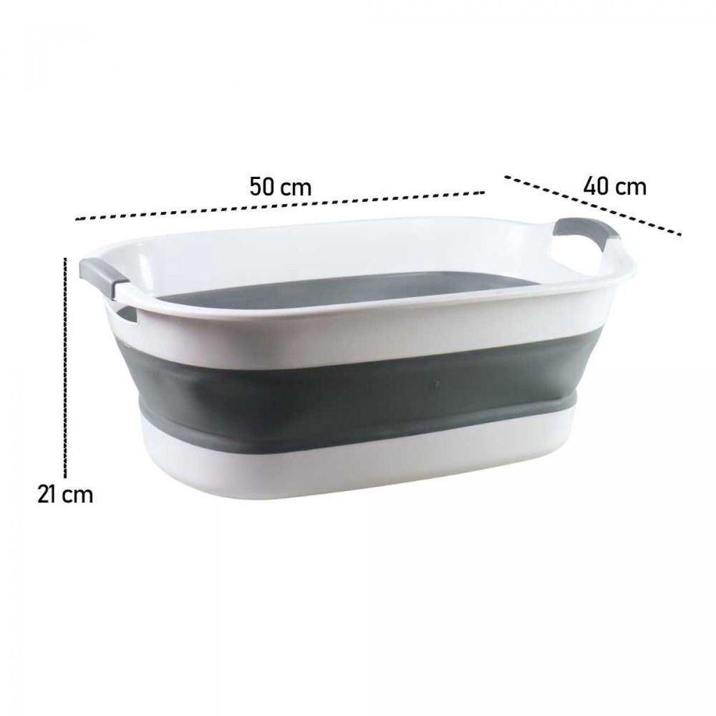 Ember Lipat Laundry Basin Ada Lobang Pembuangan Water Bucket Foldable