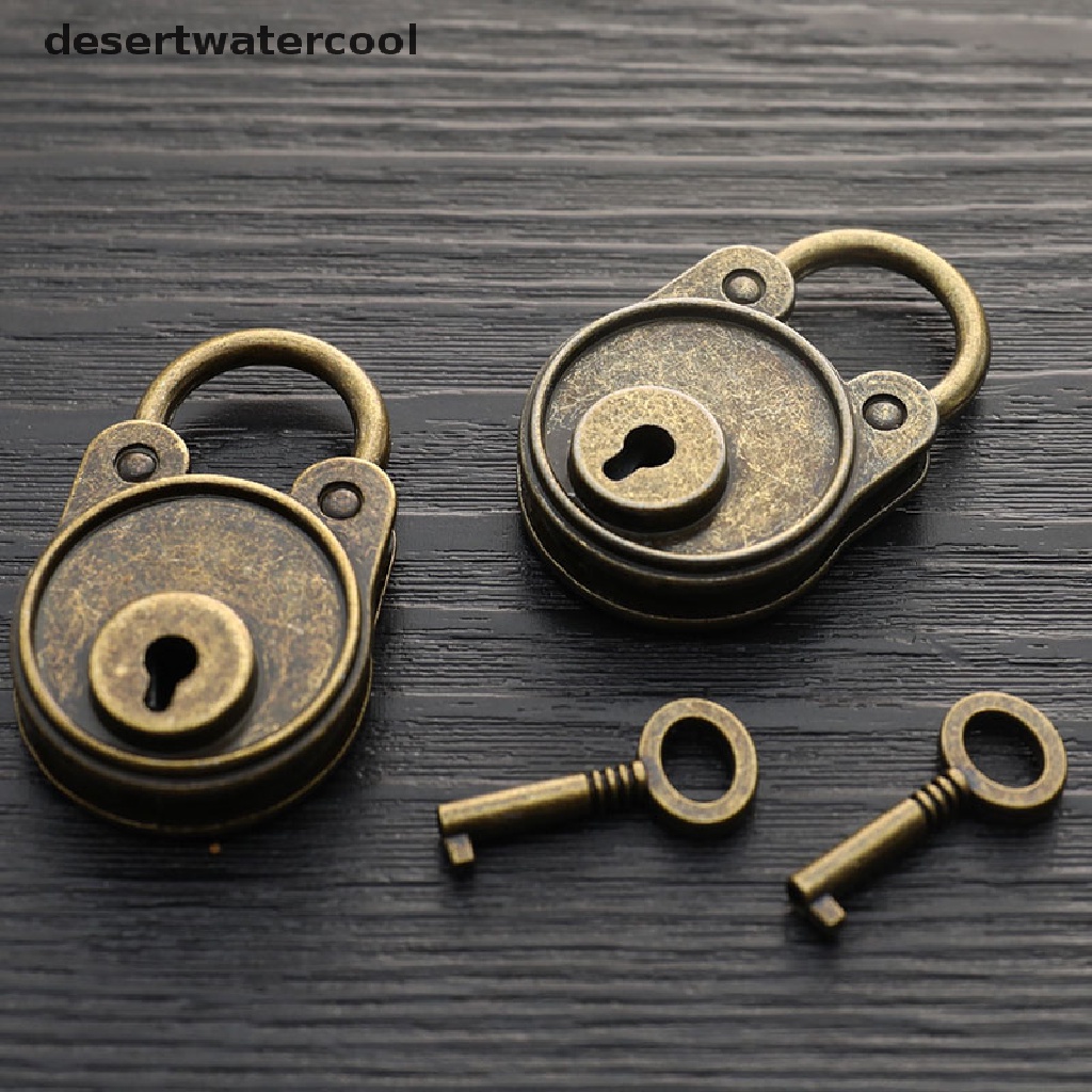 Deid Gembok Vintage Gaya Lama Lock Notebook Koper Antik Bronze Plated Padlock Martijn