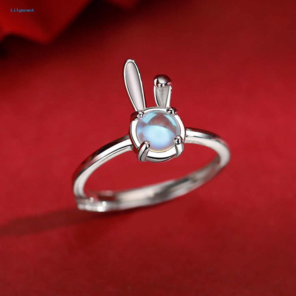 Lilyscent Semua Pertandingan Chic Cincin Aksesori Perhiasan Wanita Shiny Faux Crystal Animal Finger Ring Bright Luster