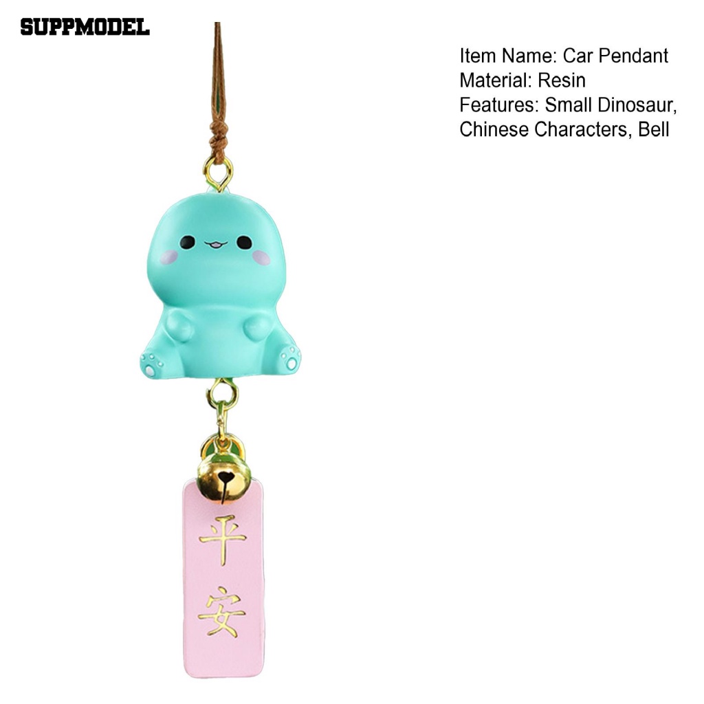 Suppmodel Compact Car Hanging Decoration Aksesoris Mobil Mobil Dinosaurus Kecil Lucu Hiasan Buatan Tangan Cat