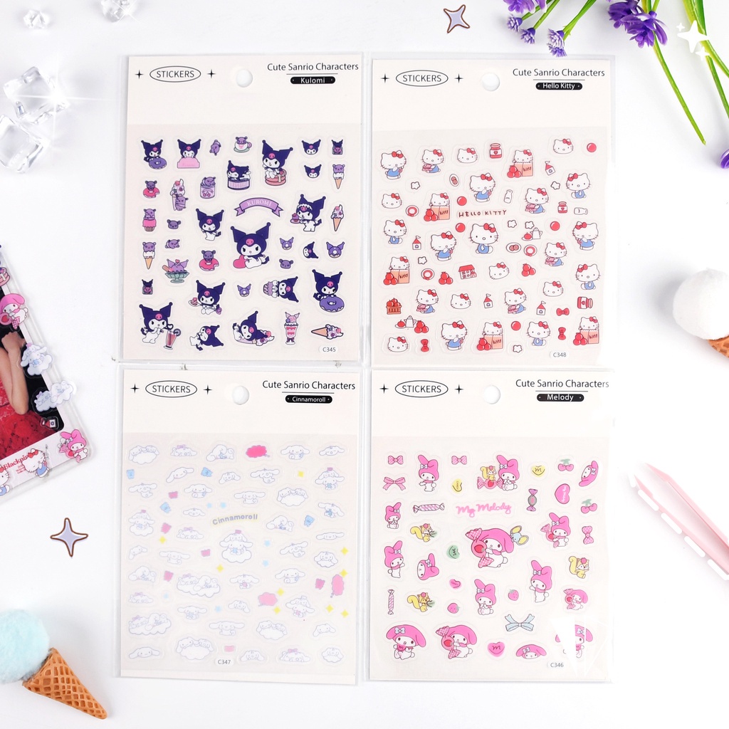 

Stiker Kartun Jepang Cute Sanrio Cinnamoroll Kuromi Melody / Sticker Cartoon Sanrio • Cciyl.Wear •
