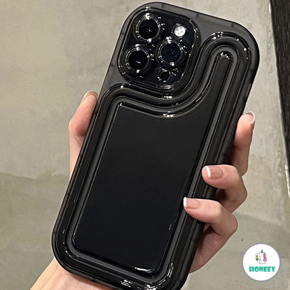 IPHONE Casing Sederhana Bening Tidak Kuning Kompatibel Untuk Iphone11 12 13 14 Pro Max Lembut Shockproof Silikon Air Cushion Back Cover