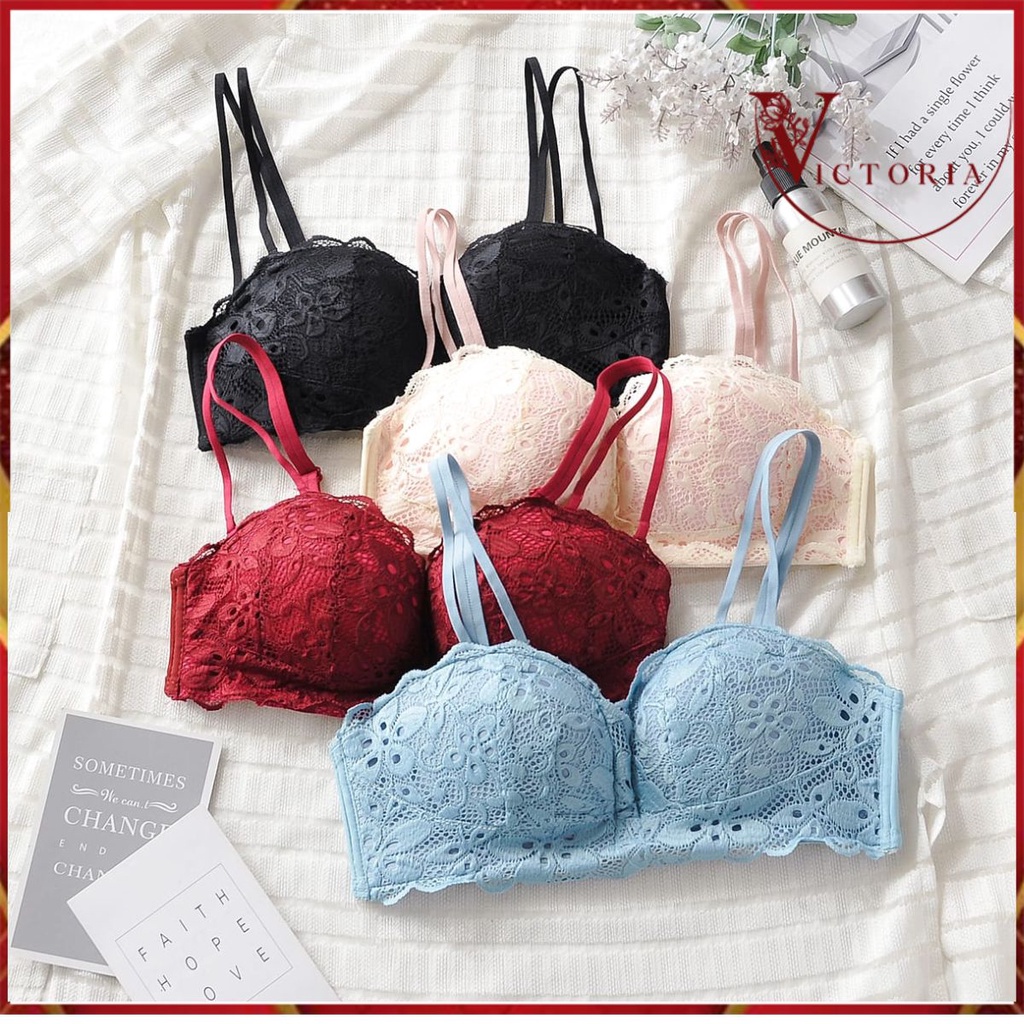Celyne Bra BH Sport Gym Olahraga Push Up Wanita Tanpa Kawat Elastis 9033