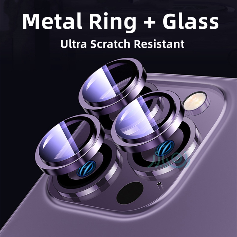 Baru2023 Untuk Iphone14Plus13 Pro Max Ring Metal Pelindung Lensa Kamera Untuk iPhone 11 12 13 14 Pro Max Lensa Kamera Kaca mini