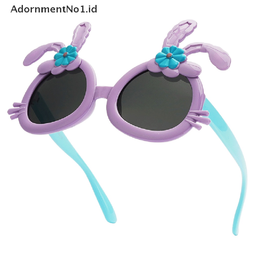 [AdornmentNo1] Kacamata Hitam Polarized Anak-Anak Kartun Kelinci Silikon Bingkai Besar Kacamata Anti-ultraviolet Kacamata Kerai [ID]