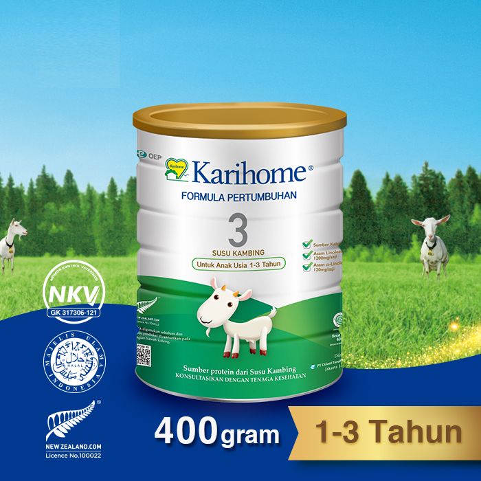 Karihome Goat Milk Formula 400g STEP 3 (1-3Years) | Susu Kambing Formula