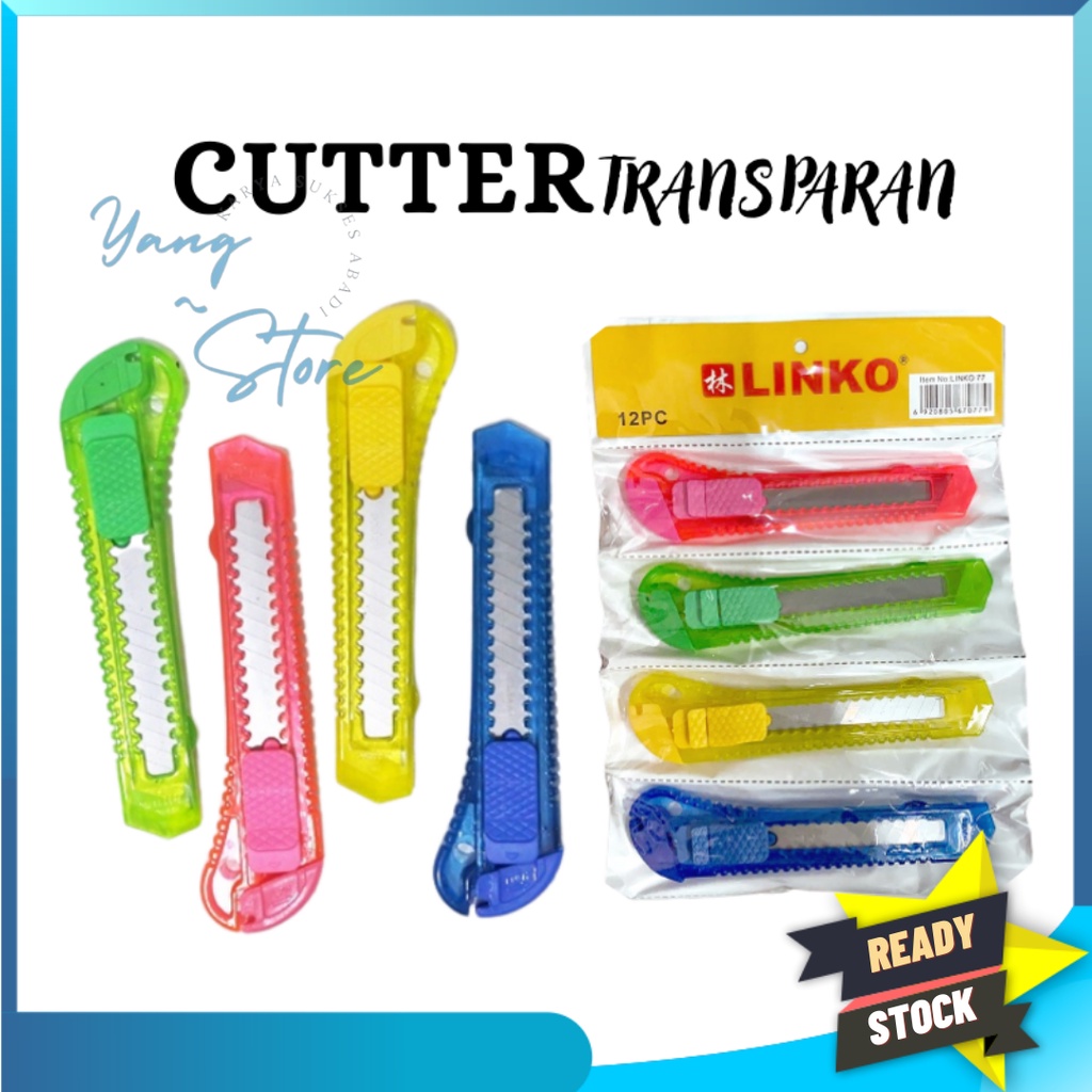 

YGS-F310-Pisau Cutter WARNA TRANSPARAN - Pisau Cutter BESAR-Pisau Kater