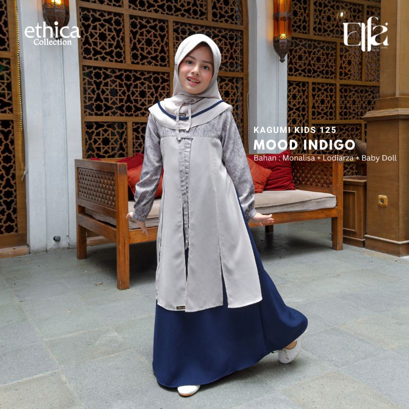 Koko Ayah Etica / Kahfi -235 Mood Indigo / Fashion Muslim