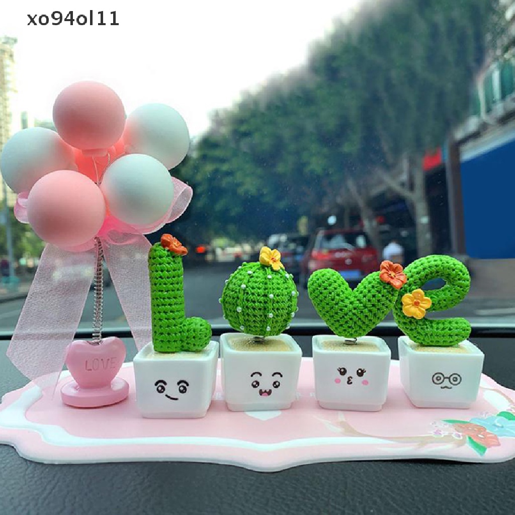 Xo 4Pcs Simulasi Kreatif Kaktus Berbentuk Hiasan Dekorasi Prop Cactus OL