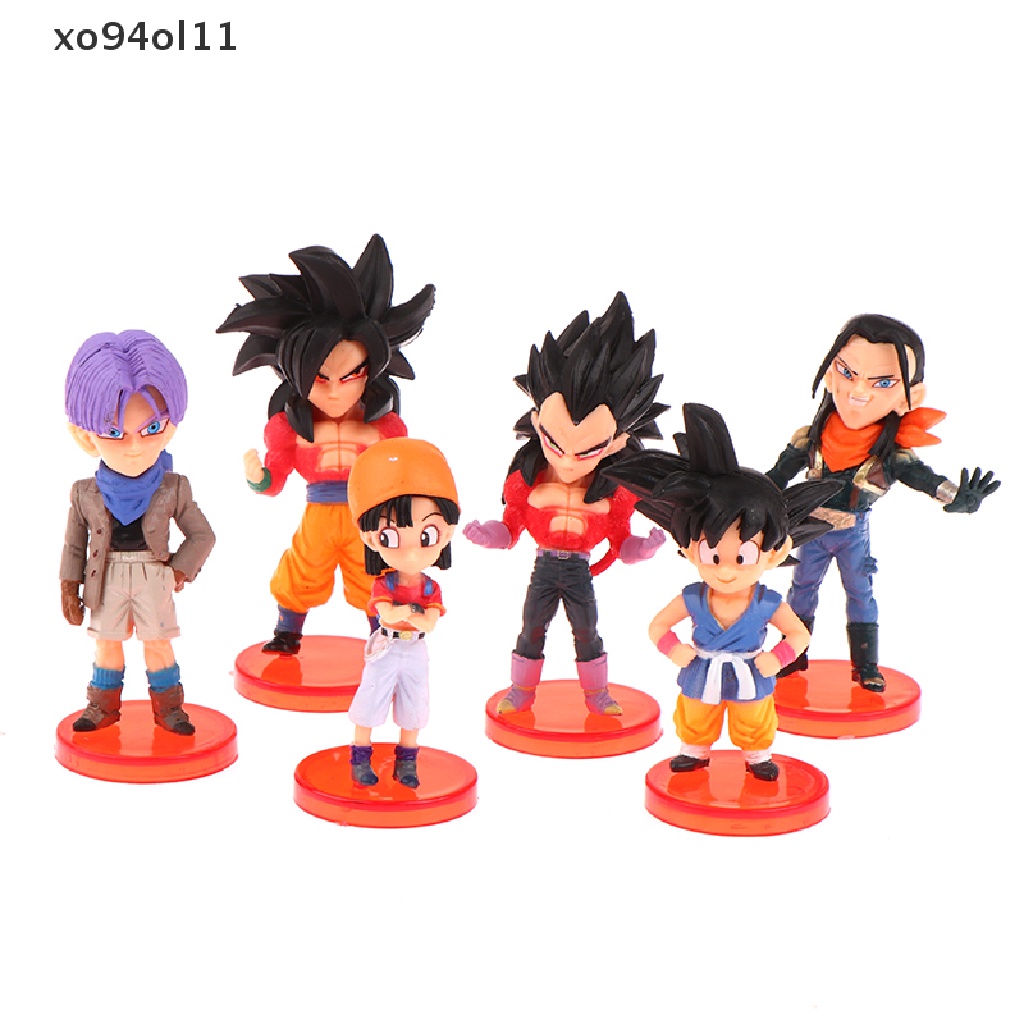 Xo 6Pcs/Set Dragon Ball Z DBZ Anime Saiyan PVC Action Figure Model Kartun Mainan OL