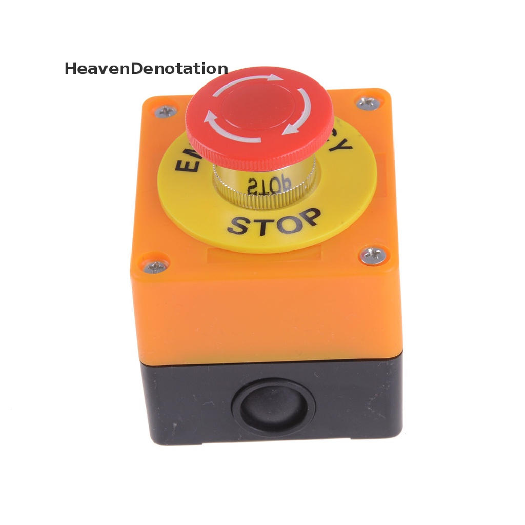 [HeavenDenotation] Red Sign Mushroom Emergency Stop Push Button Saklar Station 1no1 NC HDV
