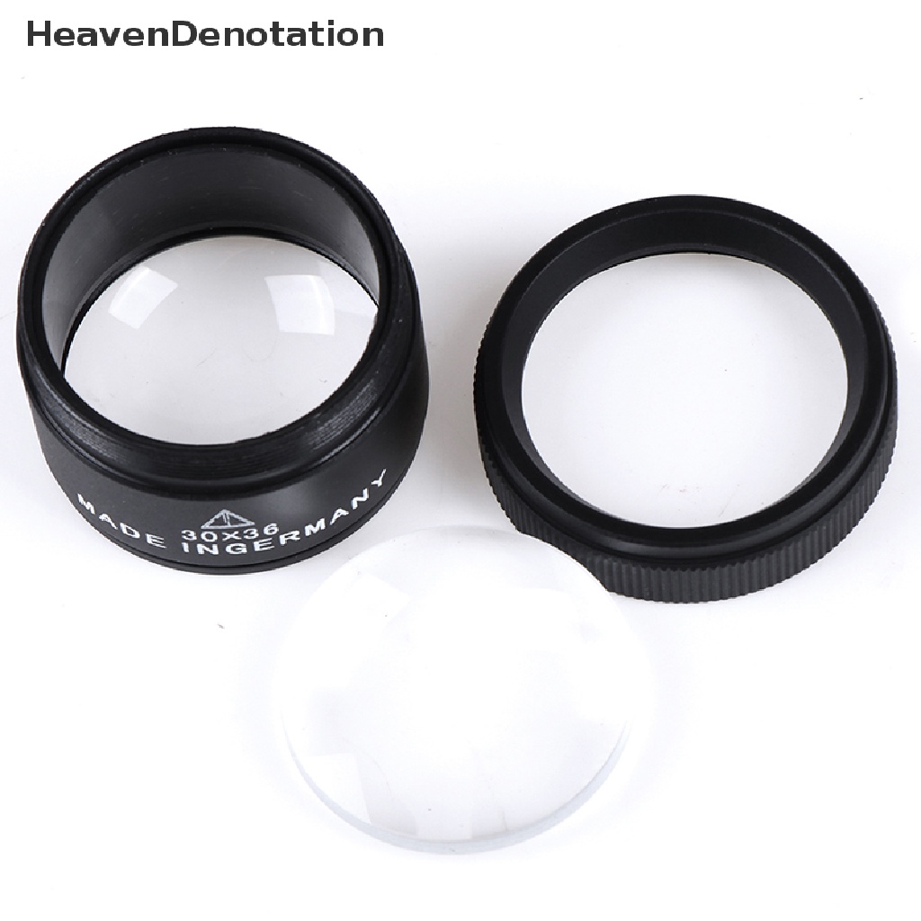 [HeavenDenotation] 30x36mm Jeweler Optics Loupes Magnifying Magnifier Kaca Lensa Loop Microscope HDV