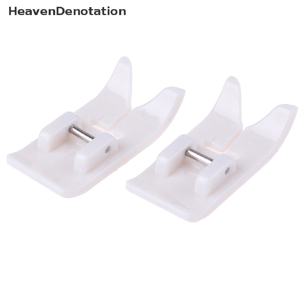 [HeavenDenotation] 2pcs Mesin Jahit Presser Foot Snap on Foot Untuk Aksesori Menjahit  Hdv