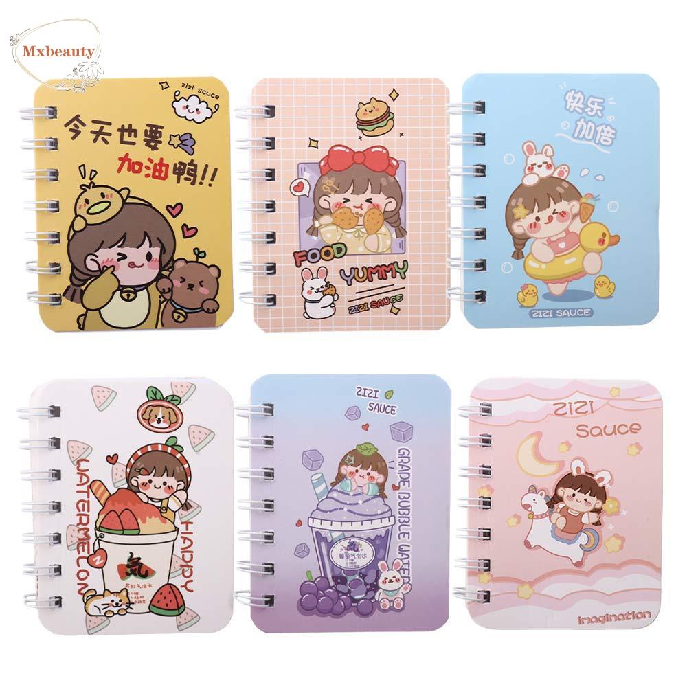 Mxbeauty Coil Notebook Portable Kawaii Alat Tulis Sekolah Alat Kantor Planner Student Diary Book A7 Notebook