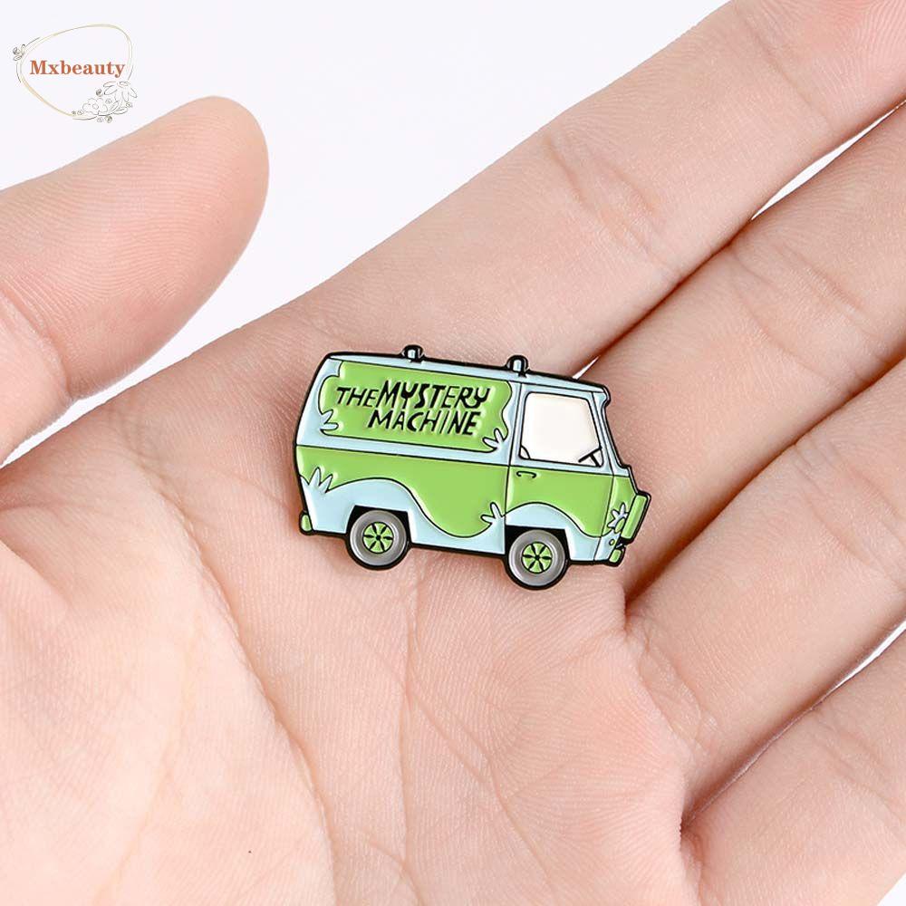 Mxbeauty Scooby Bus Bros Hadiah Untuk Anak-Anak Fashion Perhiasan Aksesoris Perjalanan Peringatan Lencana Pin Kerah Pin Enamel Pin