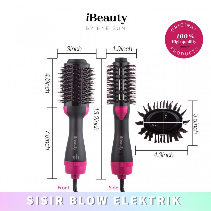 iBeauty Hot Hair Blow Auto Rotating Air Styler - 3in1 Catok HairDry &amp; Curler