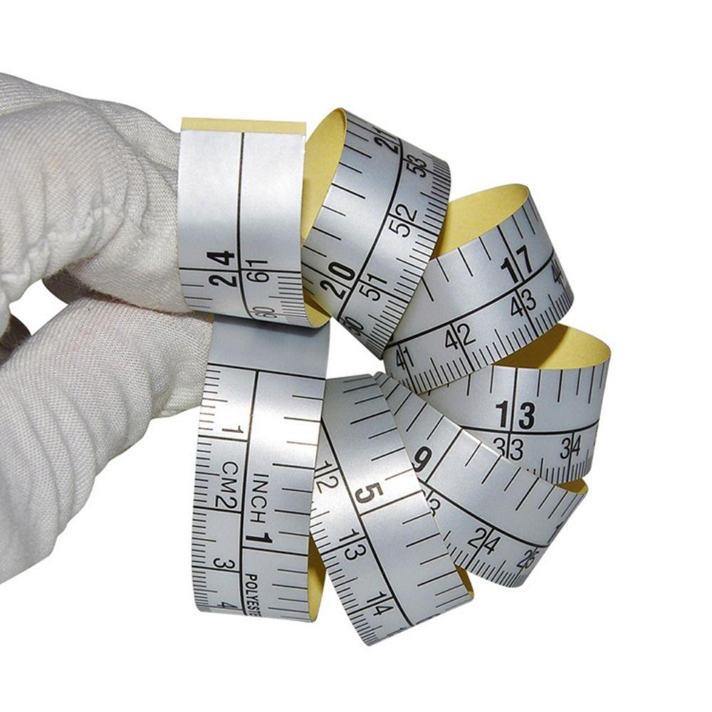 [Elegan] Measure Tape Kreatif Praktis Perak Cuttable Household Tape Measure