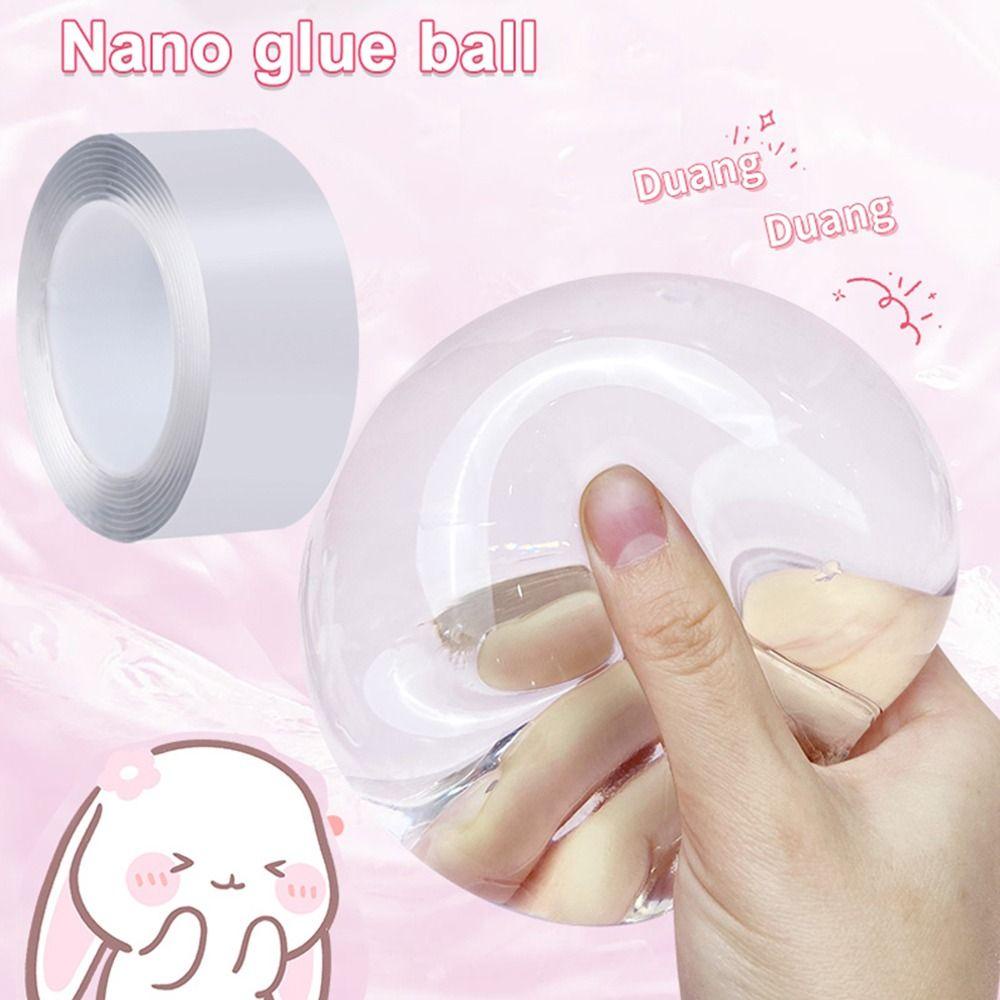 Nanas 1Meter Bubble Tape Sticky Ball DIY Kerajinan Dekompresi Mainan Dua Sisi Tape