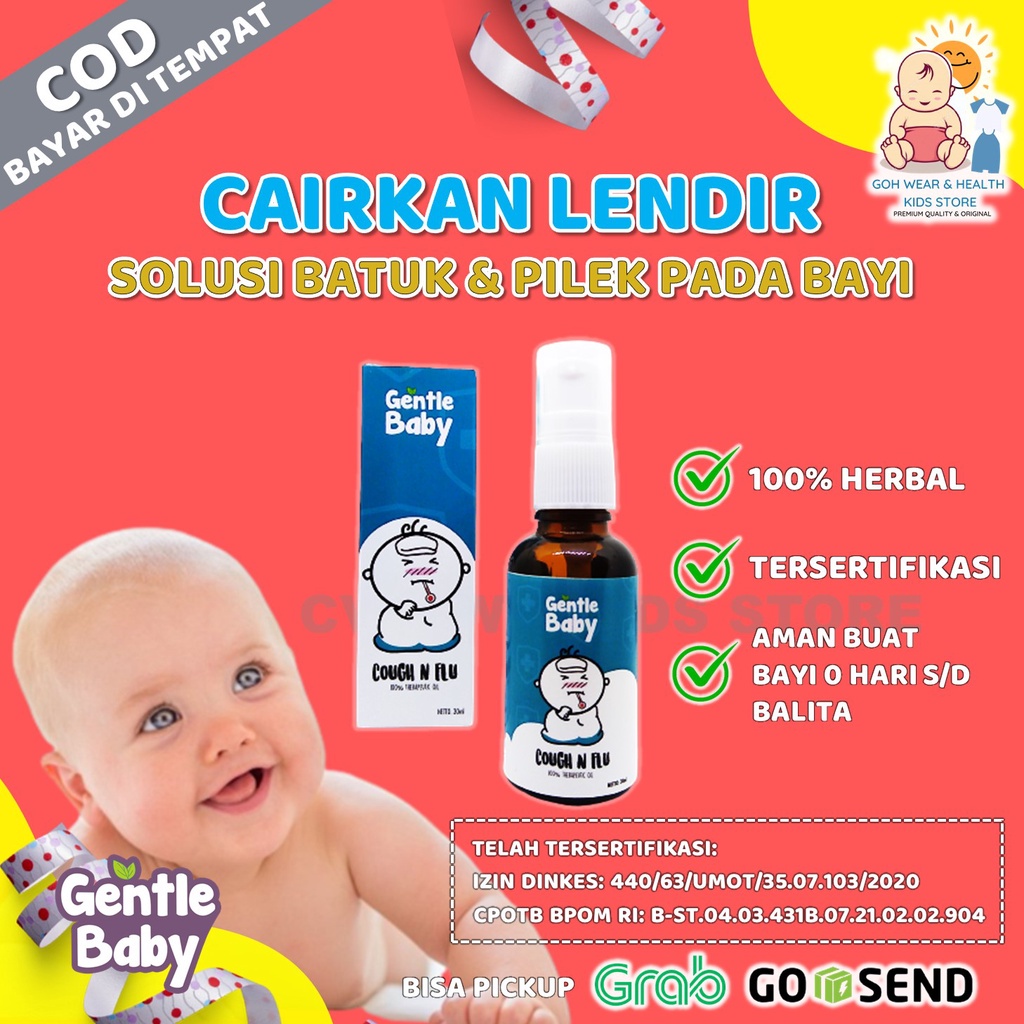 Minyak Oles Gentle Baby Cough N Flu Obat Flu Pilek Batuk Kering Anak Esensial Oil Bayi Umur 0 Hari S