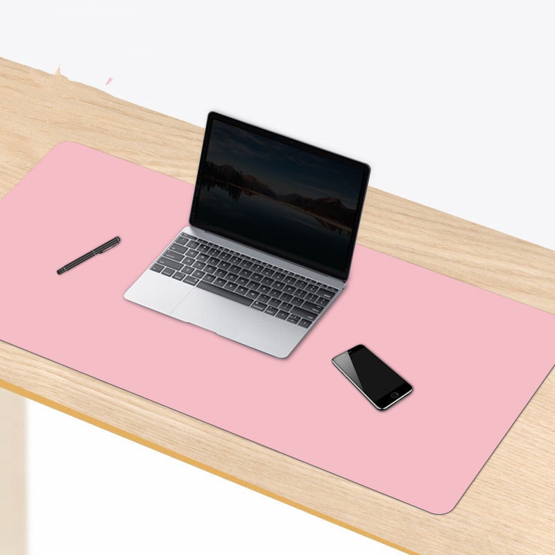 Leather Mouse Pad Oversized Alas Meja Tahan Air Tulisan Siswa Desktop Pad PU Mouse Pad