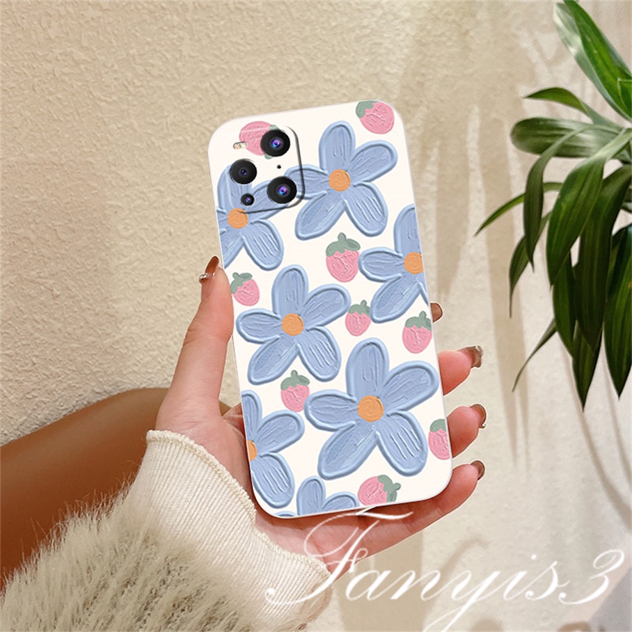 Redmi 12C A1 Plus Note 11 Pro+ 11 11s 10 10s 9 9s 8Pro 10A 10C 10 9C 9A 9T Xiaomi 11Lite 11TPro Poco X3Pro X3NFC Lukisan Cat Minyak Flowers Phone Case Silicon Soft Cover Pelindung