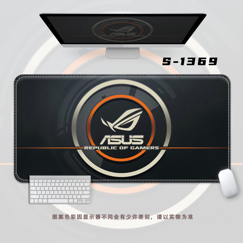 Rog Eye Mouse Pad Oversized Table Pad Alas Keyboard Komputer Esport Pria, Alas Tulisan Siswa