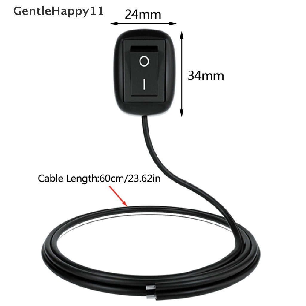 Gentlehappy Saklar Mobil DC 12V Universal Saklar Toggle Tipe Tempel Dengan Kabel 60cm Untuk DRL id