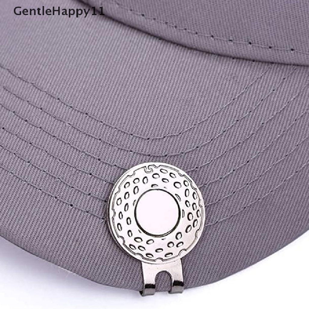 Gentlehappy golf Ball Mark Dengan Klip Topi golf Magnetic Outdoor Alloy Perlengkapan Penanda golf id