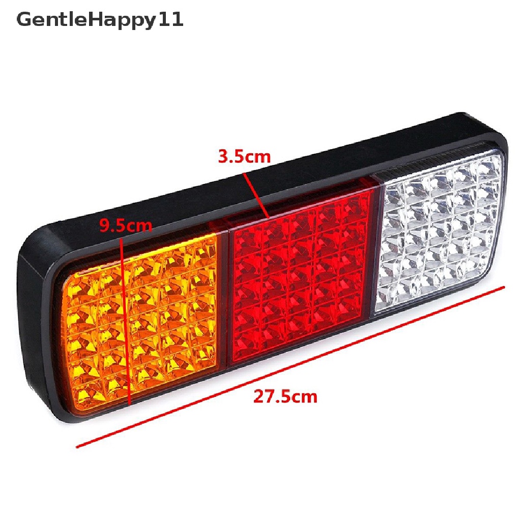 Gentlehappy 1X75 LED 12V Mobil Truk Perahu Trailer Belakang Ekor Lampu Rem Reverse Indikator Lamp id