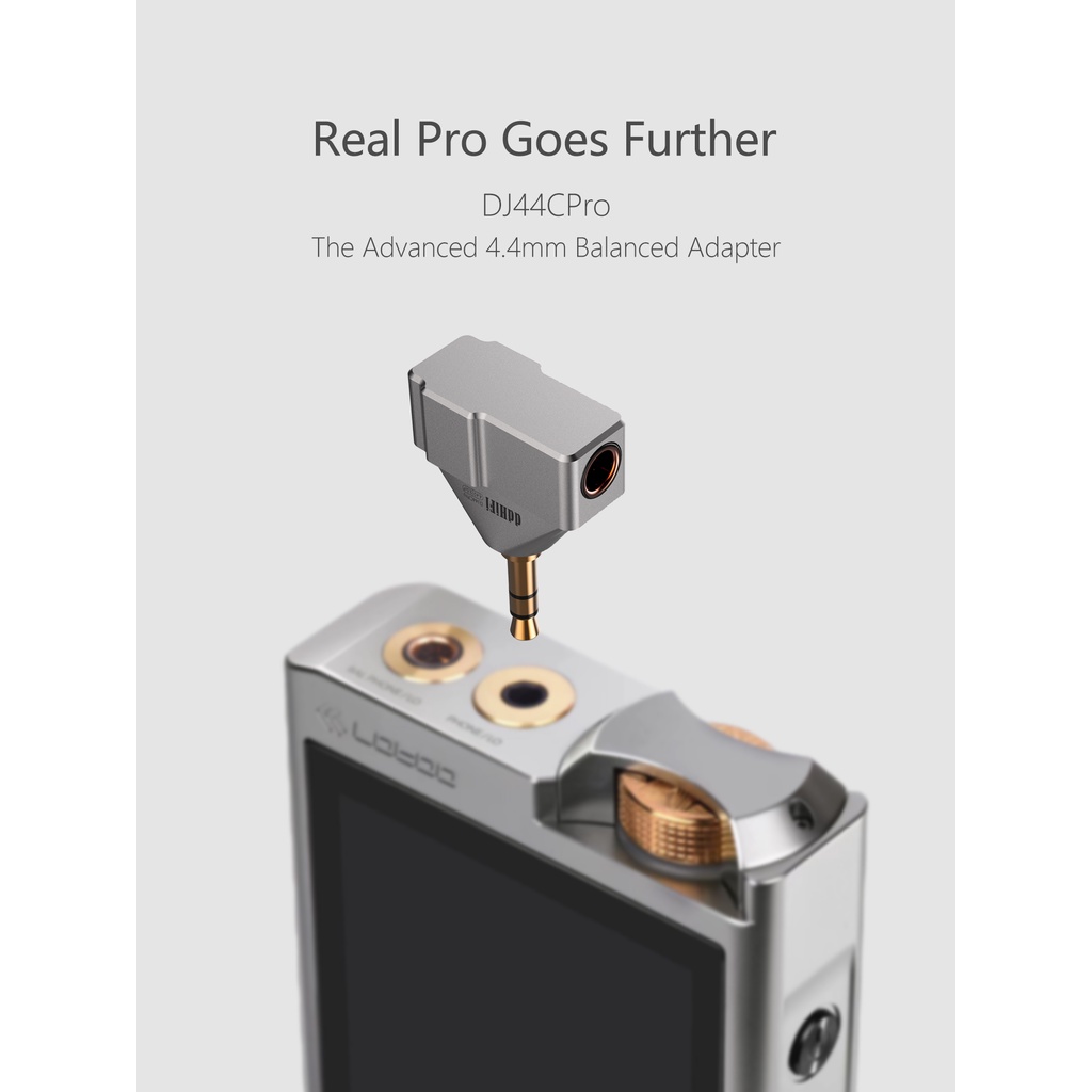Dd ddHiFi DJ44CPro, Adapter Male 4.4mm Female to 3.5mm Canggih, Dengan Soket Earphone Pentaconn Dan Kawat Sambung Internal Nyx