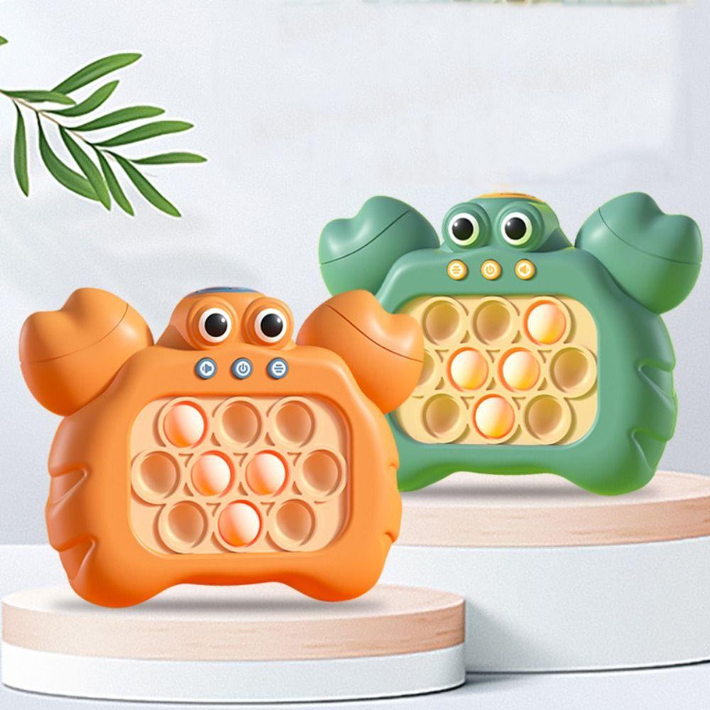 Game Gopher Kepiting LANFY|Edukasi Lucu Yang Lagi Led Game Groundhog Mainan Push Bubble Puzzle Games Kartun Kepiting Mainan Kompresi Kecepatan Push It Fidget Toys Whac-A-Mole Toys