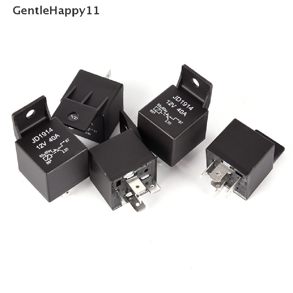 Gentlehappy Relay Mobil Anti Air DC 12V 40A 4Pin Relay Sekring Otomotif Normal Open Relay id