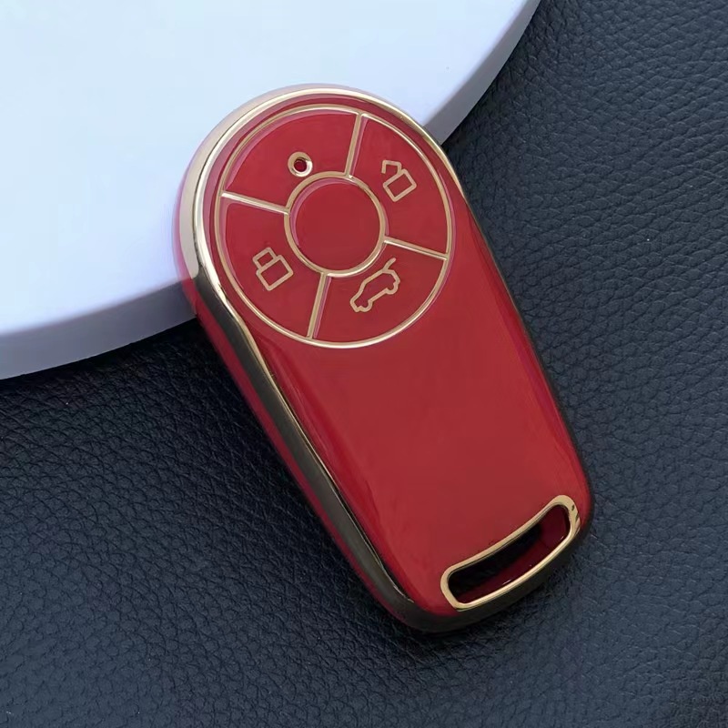 Smart key cover fob case car keyring holder shell Untuk Great Wall Euler Good Cat 2021asli silica gel keychain Aksesoris Kulit